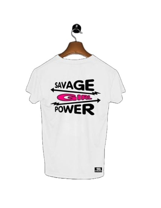 Women's Dry Fit - Savage Girl - Snowy White Color