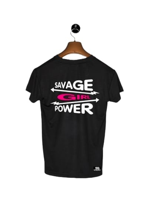 Women's Dry Fit - Savage Girl -Pitch Black Color