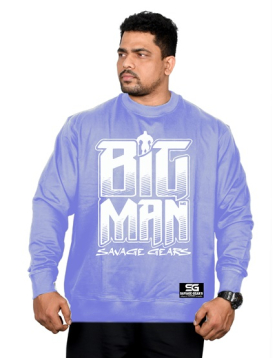 Men's Sweatshirt - Big Man - Ice Blue