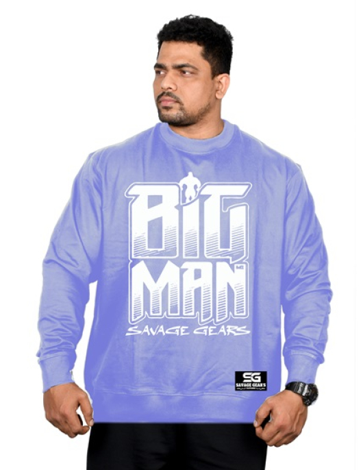 Men's Sweatshirt - Big Man - Ice Blue