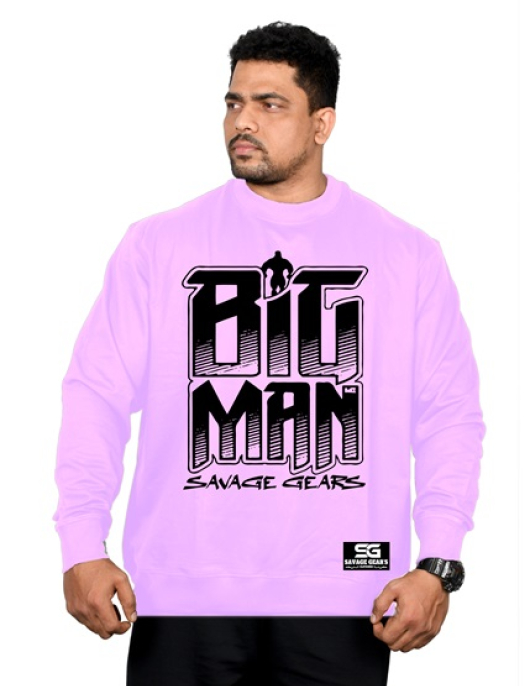 Men's Sweatshirt - Big Man - Lavender