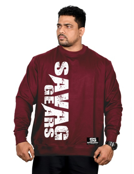 Men's Sweatshirt - Savage Signature - Bloody Maroon