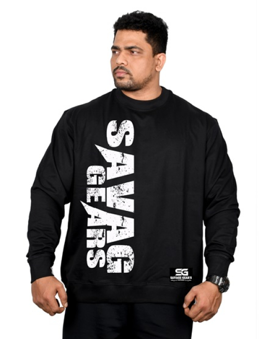 Men's Sweatshirt - Savage Signature - Charcoal Black