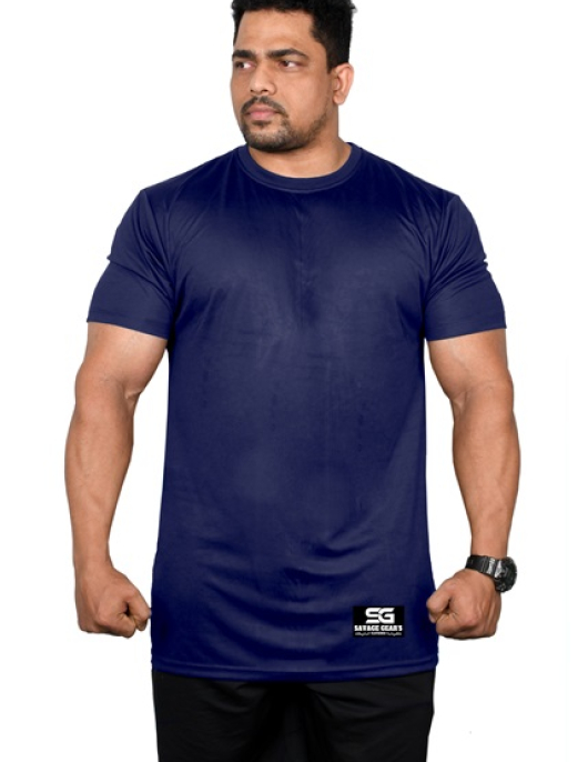 Men's Dry Fit - Plain Pattern - Navy Blue