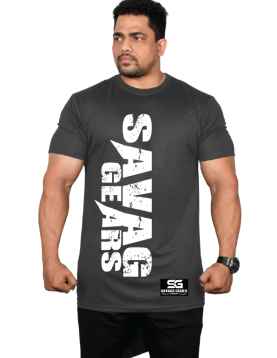 Men's Savage Gear's Dry Fit - Side Print - Dark Grey