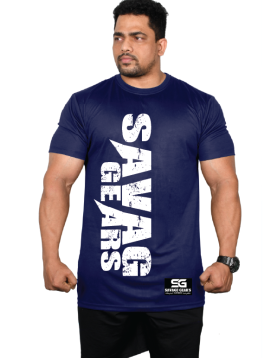 Men's Savage Gear's Dry Fit - Side Print - Navy Blue