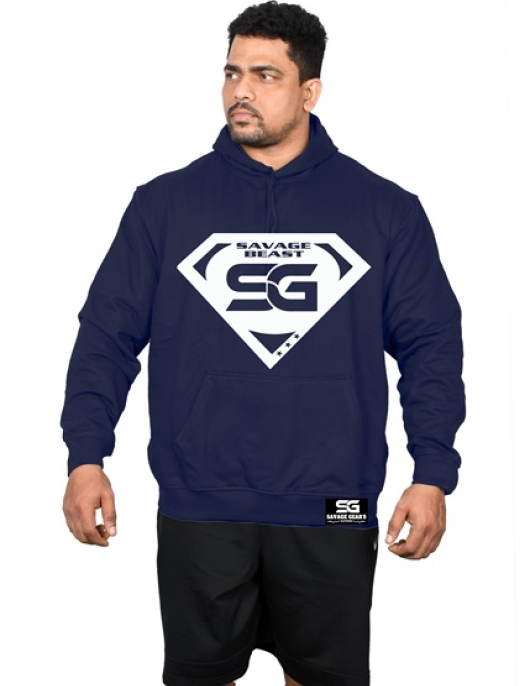 Men's Savage Beast - Navy Blue Hoodie