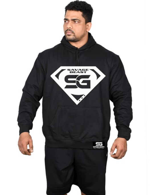 Men's Savage Beast - Charcoal Black Hoodie