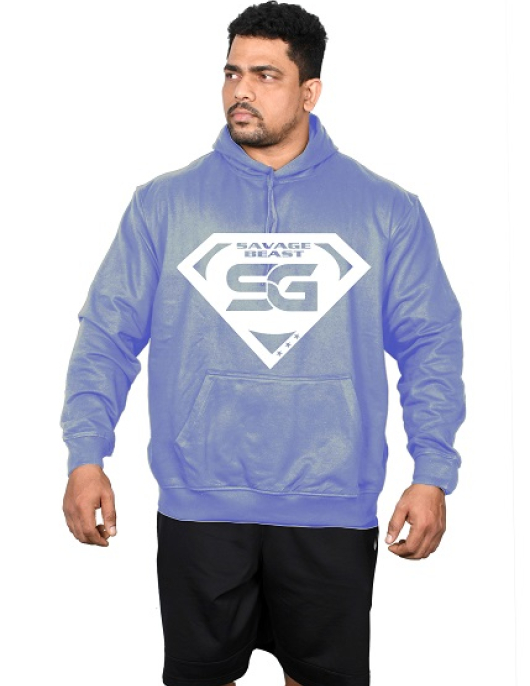 Men's Savage Beast - Ice Blue Hoodie