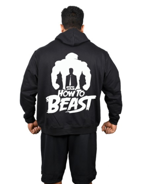 Men's How To Beast - Charcoal Black Hoodie