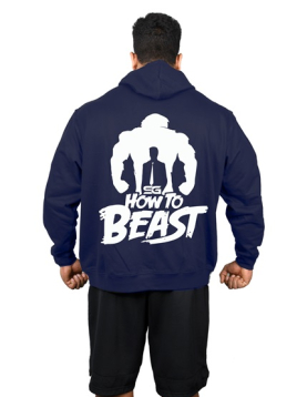 Men's How To Beast - Navy Blue Hoodie