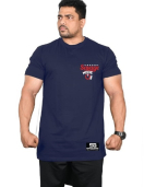 Men's Regular Fit Tshirt Savage Mode - Navy Blue