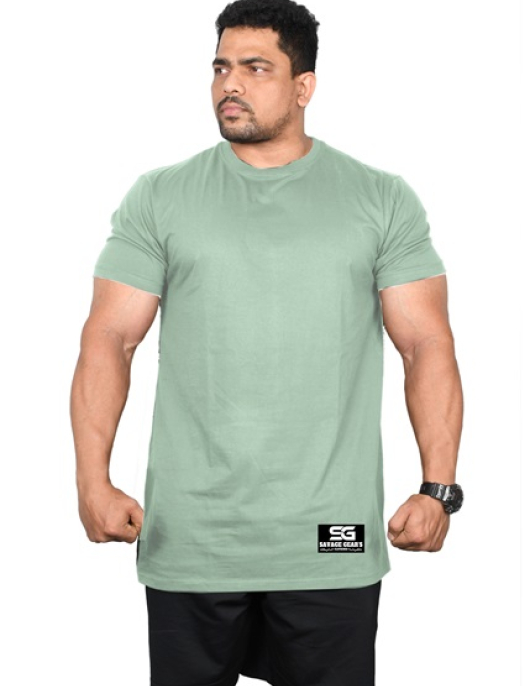 Men's Regular Fit Tshirt - Plain - Mint Green Color