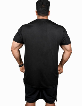 Men's Regular Fit Tshirt Become Huge - Black
