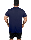 Men's Regular Fit Tshirt - Plain - Navy Blue Color