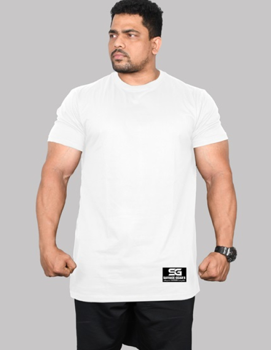 Men's Regular Fit Tshirt - Plain - White Color